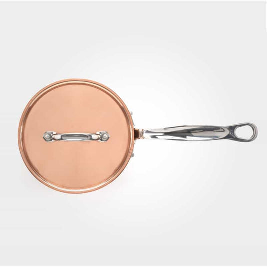 16cm Copper Induction Saucepan & Lid