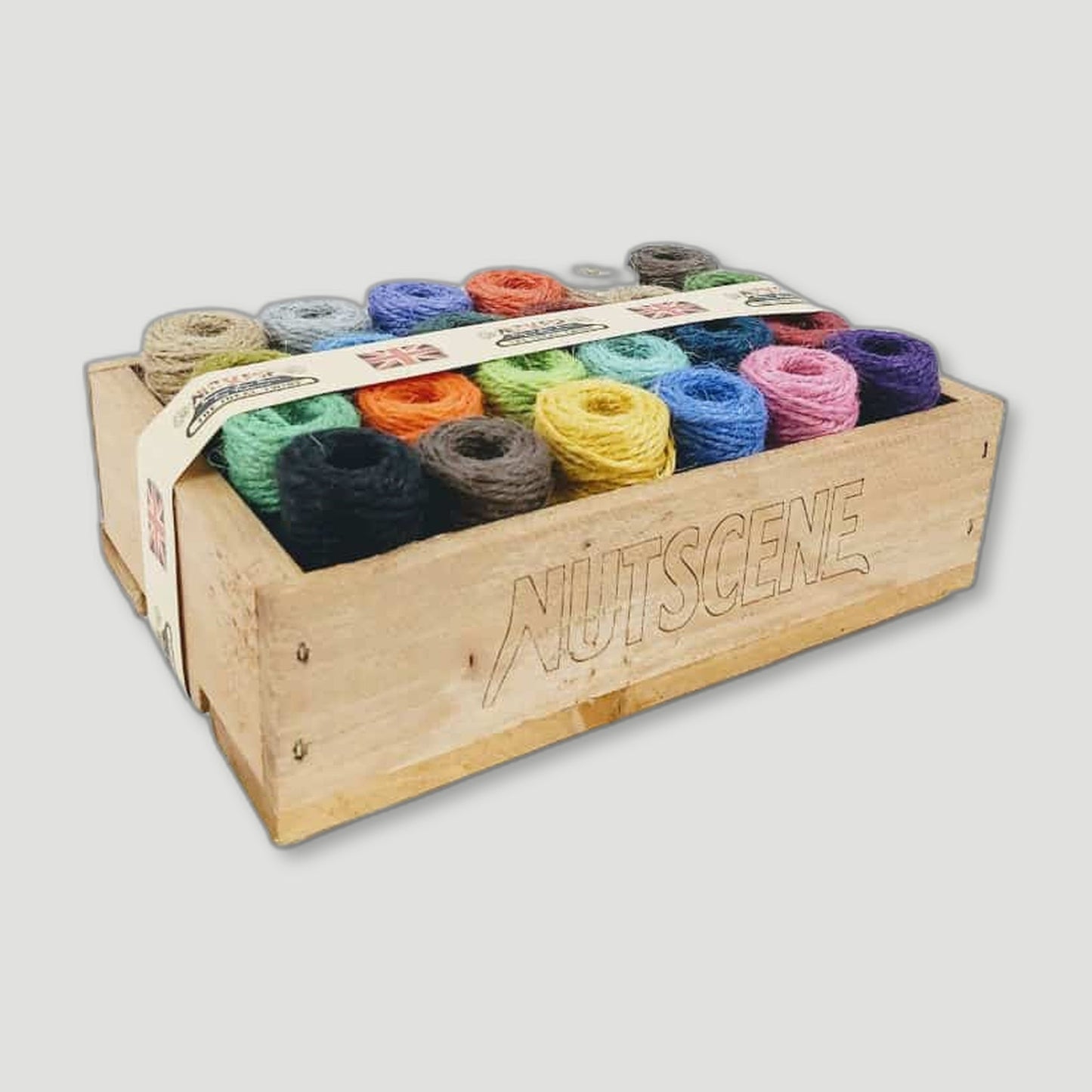 24 Mini Jute Spools from Nutscene - British Made Garden Twine