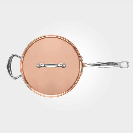 26cm Copper Induction Sauté Pan & Lid