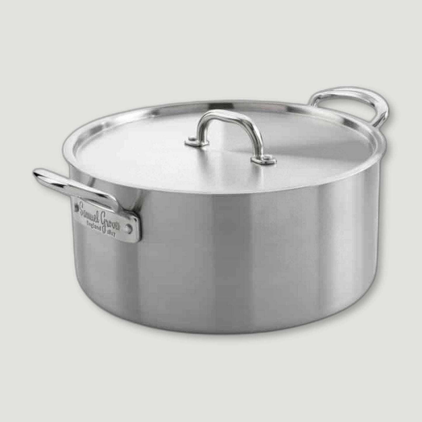 26cm Steel Casserole Pan from Samuel Groves - British Made Cookware