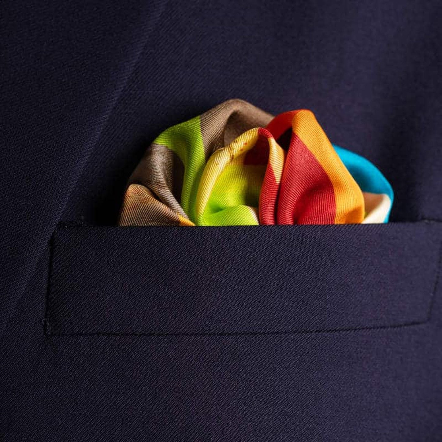 A Beautiful Jigsaw Silk Pocket Square