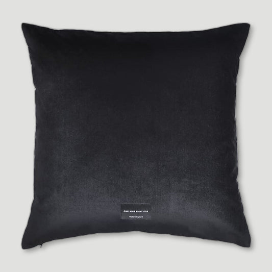 Back view of Agnes Ochre Cushion from One Nine Eight Five - British Made Homeware