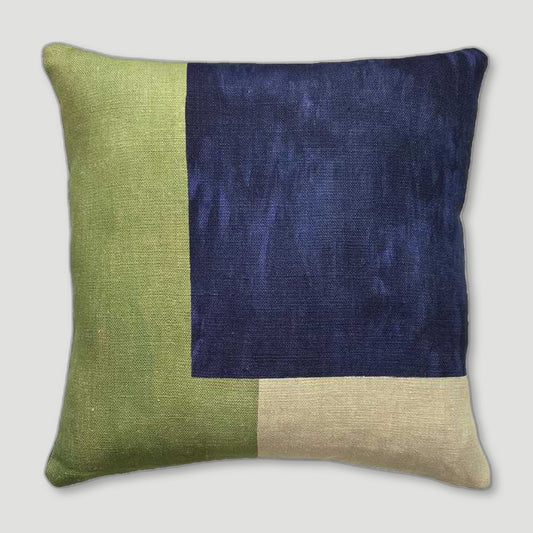 Front view of Arlo Linen Cushion from One Nine Eight Five - British Made Homeware
