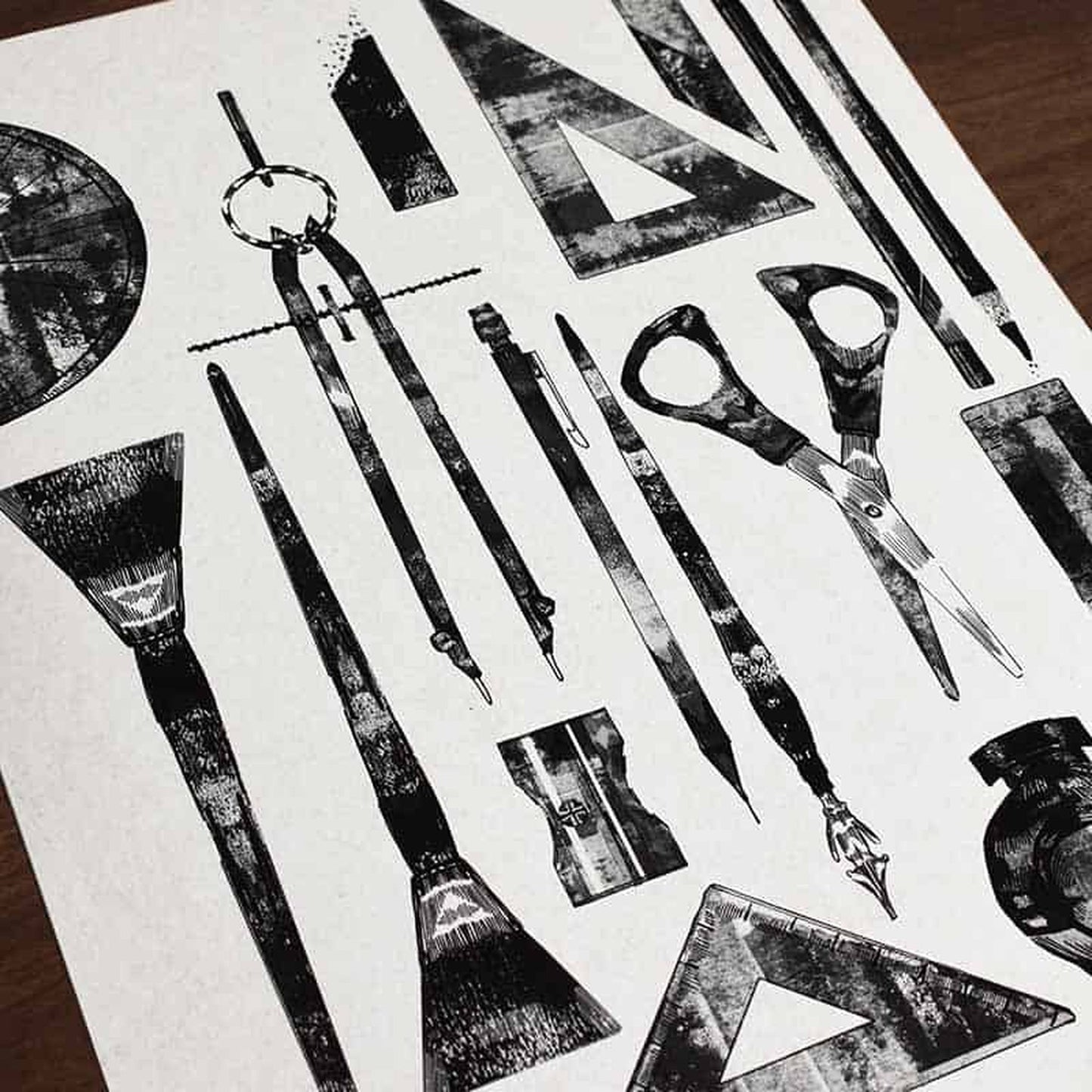 Art Tools Limited Edition Print 12" x 16"