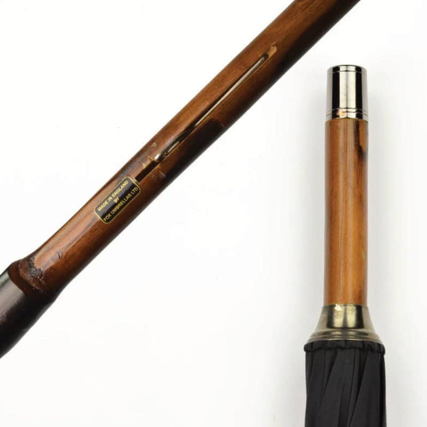 Bark Chestnut Solid Stick Umbrella