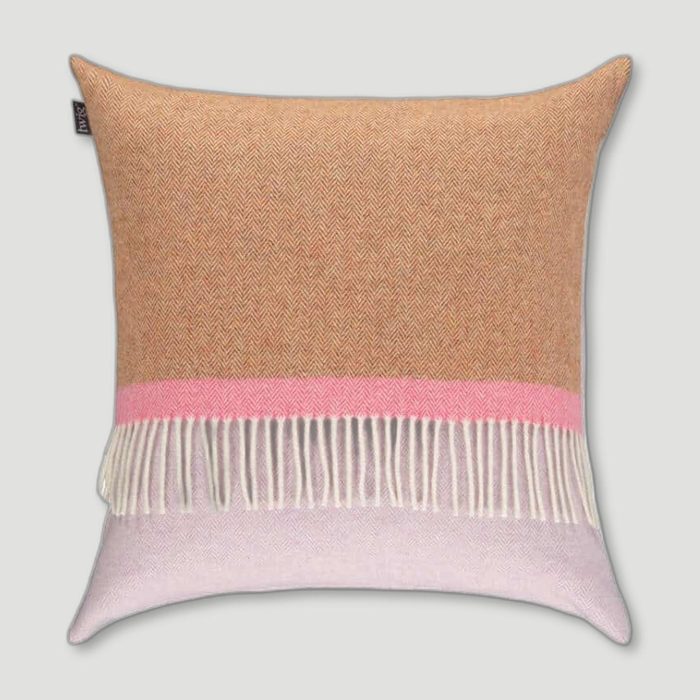 Front view of Beatrix Cushion from Twig - British Made Wool Throws