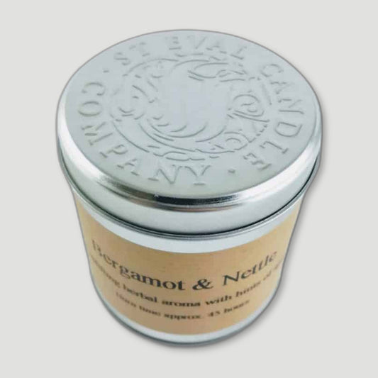 Bergamot and Nettle Tin Candle from St Eval Candles - British Made Candles