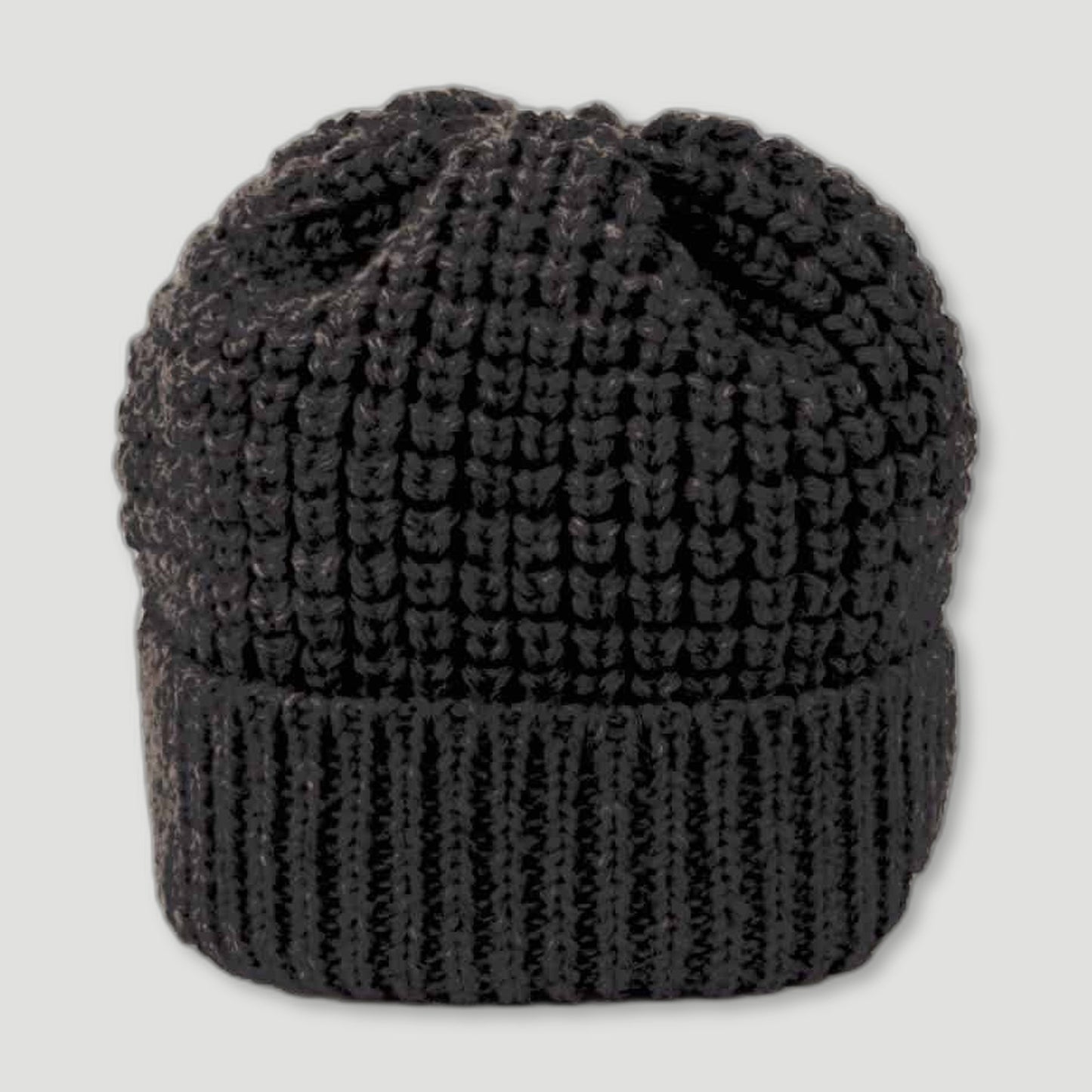 Black Beanie from Izzy Lane - British Made Wool Clothing