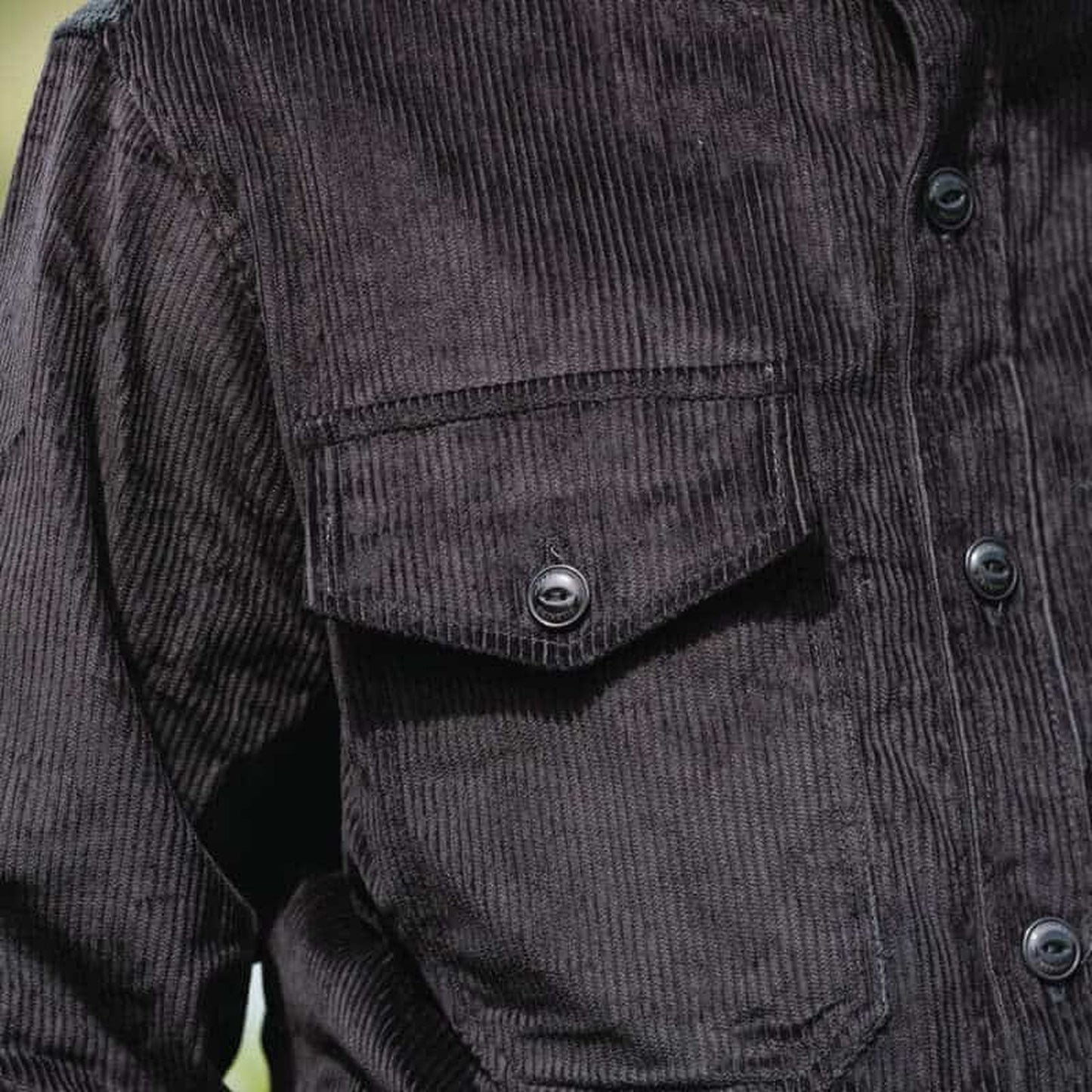 Black Cord Maritime Overshirt
