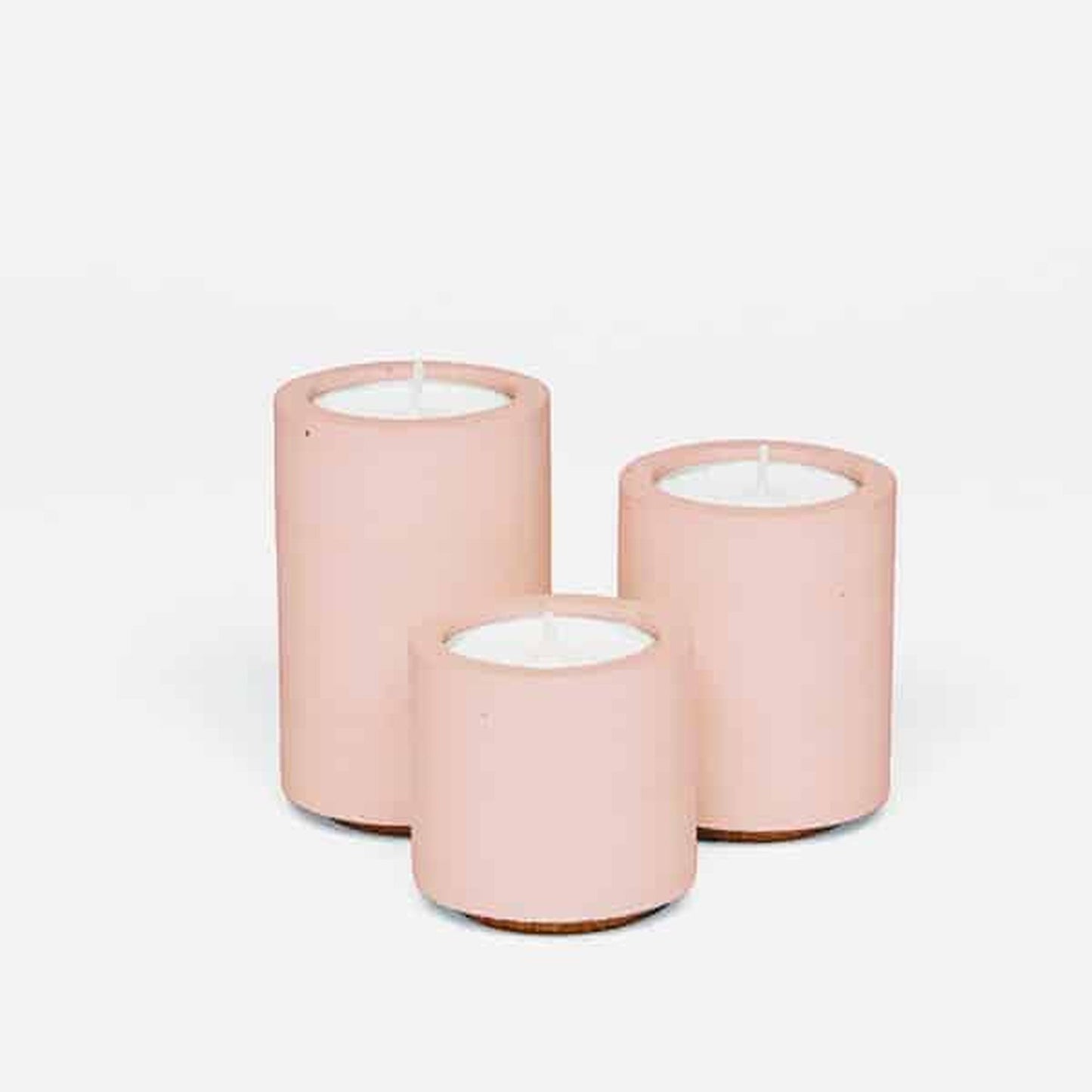 Blush Tea Light Trio