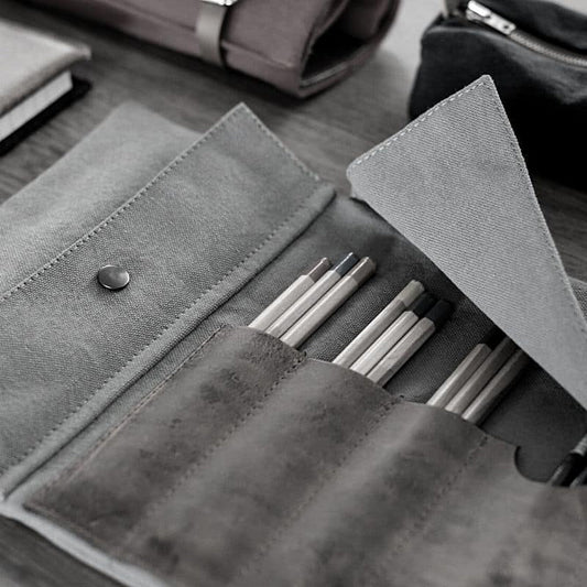 British Navy Canvas & Leather Artist Roll