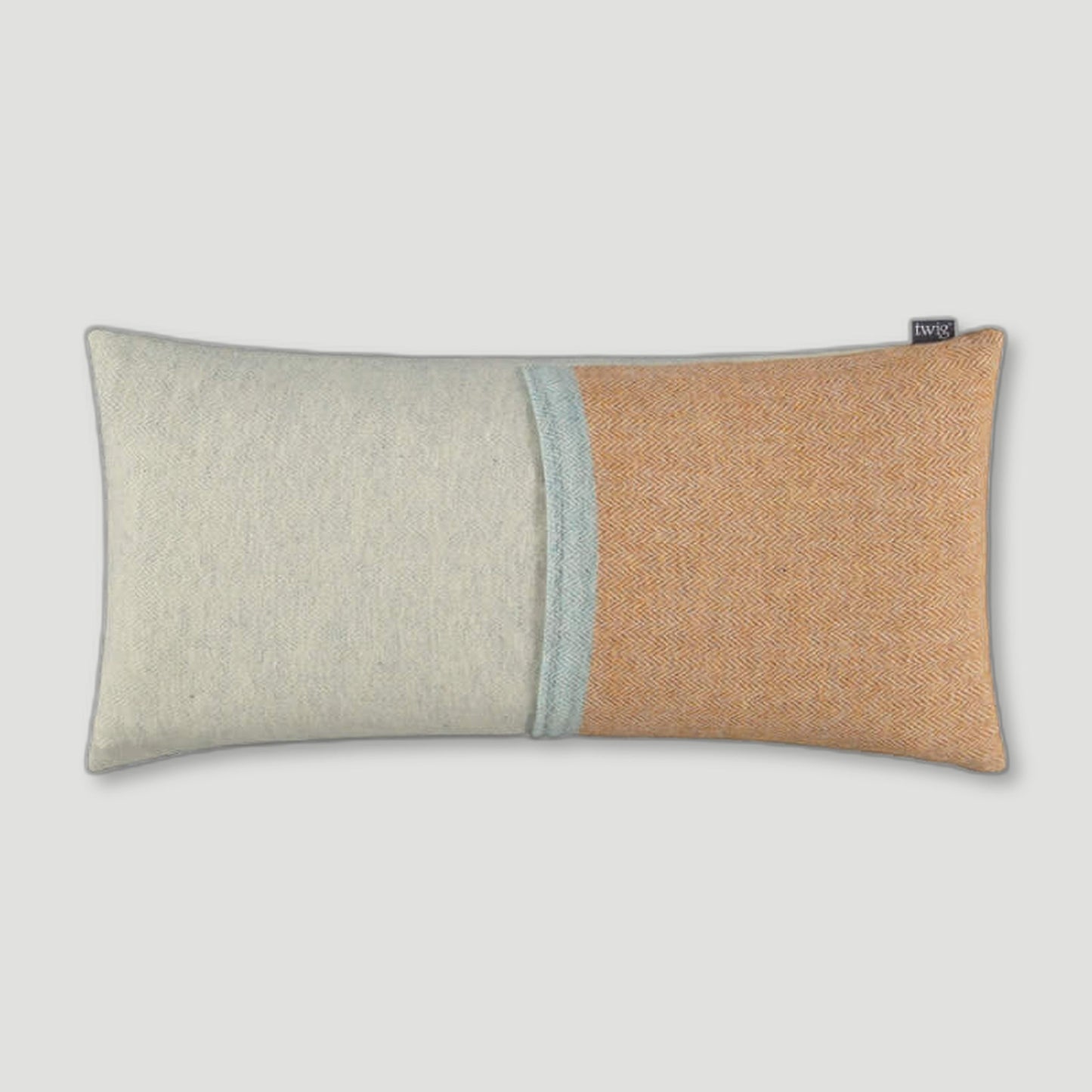 Back view of Brodie Bolster Cushion from Twig - British Made Wool Throws