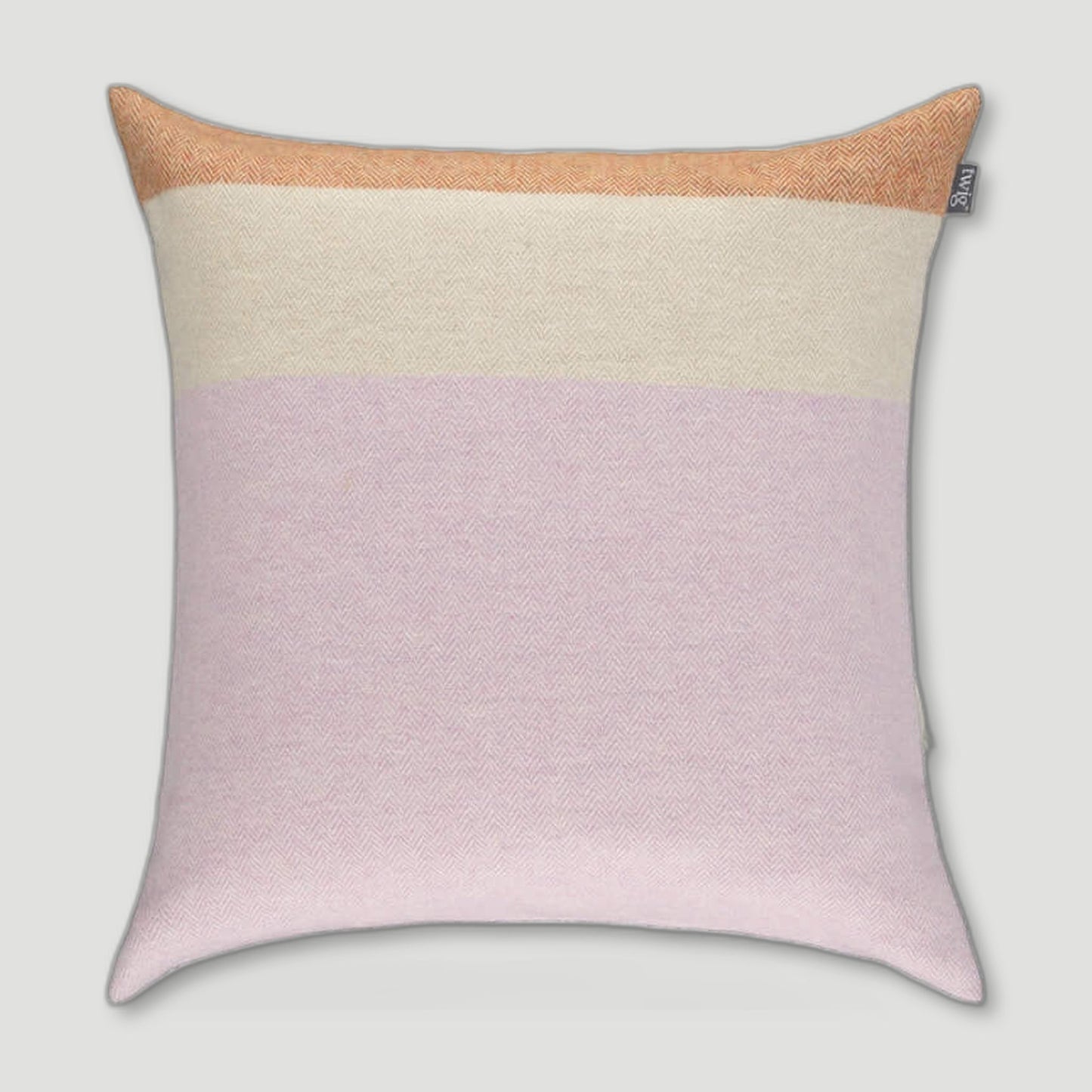 Back view of Brodie Cushion from Twig - British Made Wool Throws