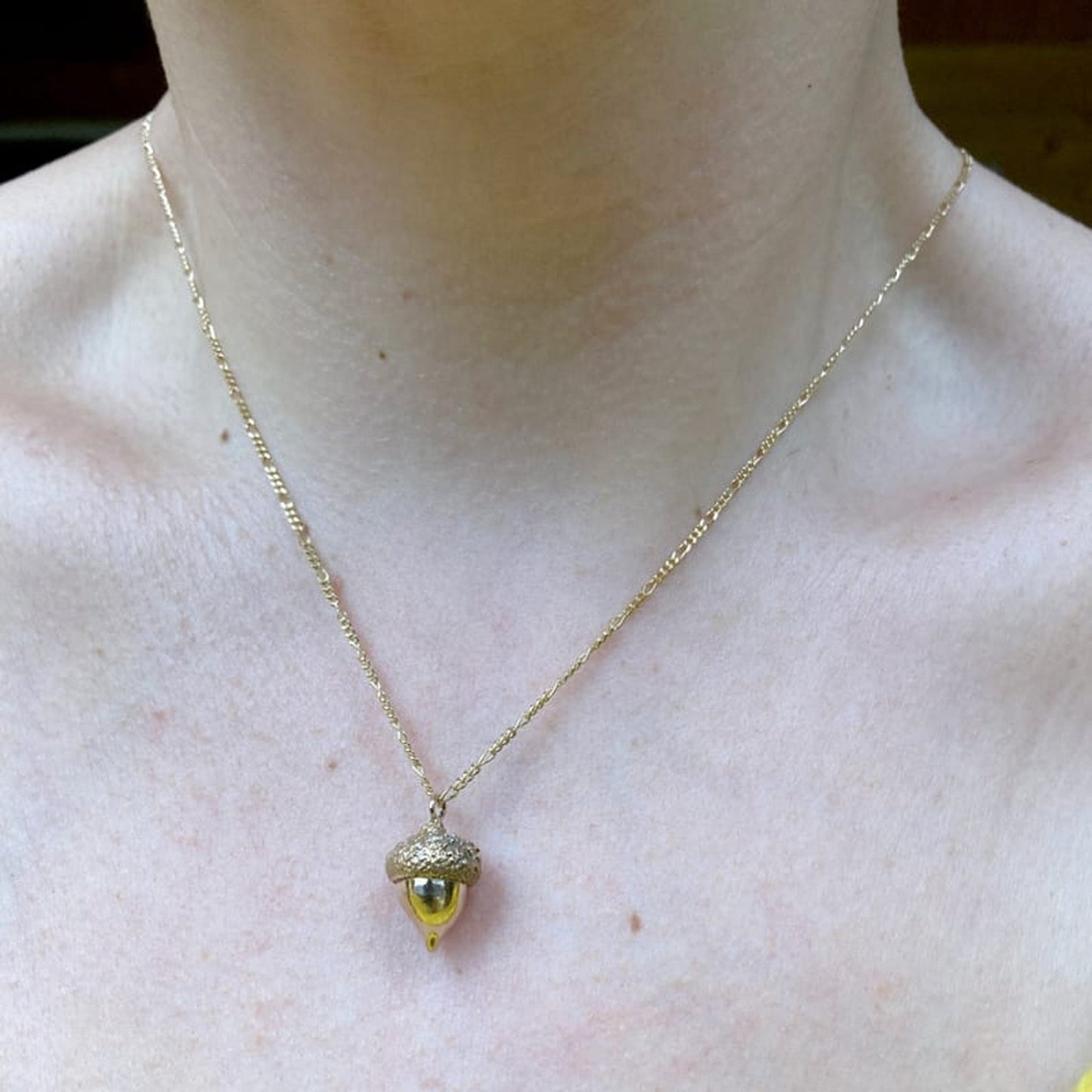 Bronze Acorn Necklace