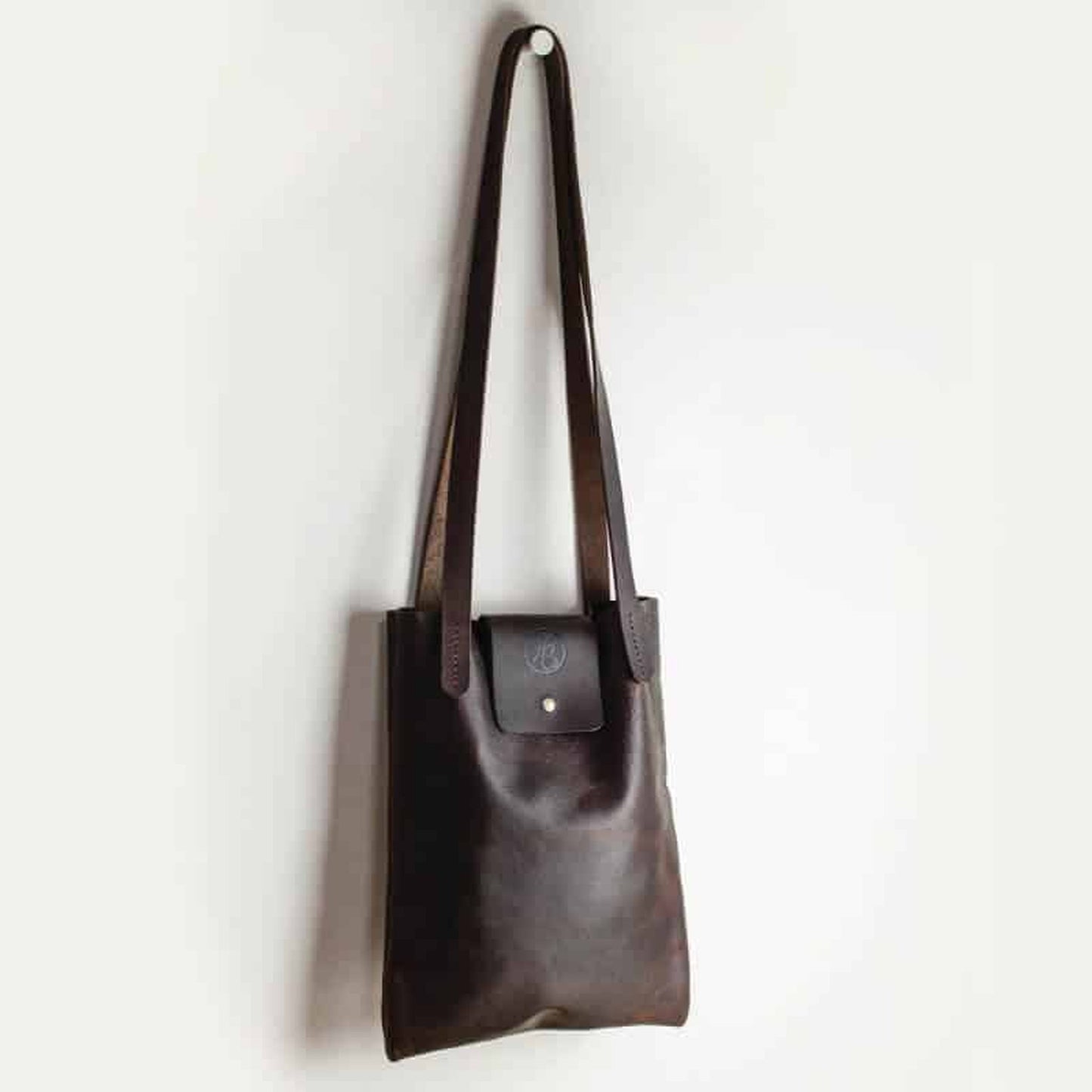 Brown Kodiak Leather Shoulder Bag