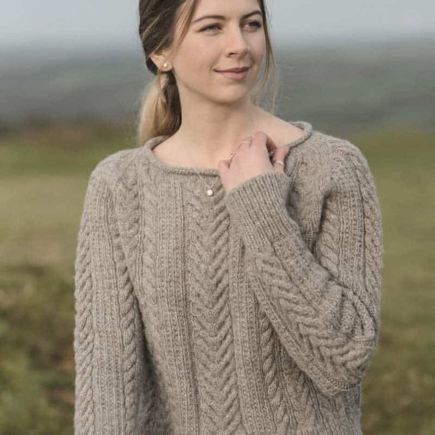Caradon Hill Jumper Knitting Kit in Shetland DK