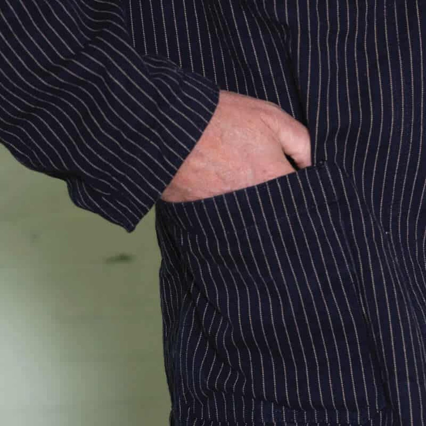 Chalk Stripe Engineer Jacket