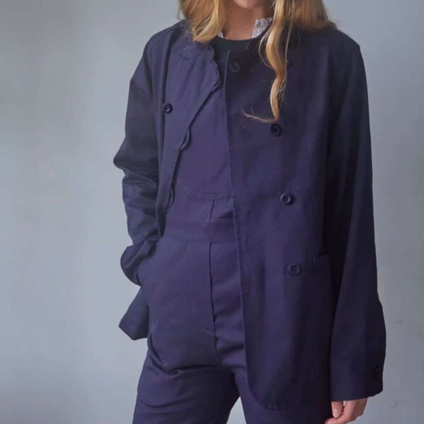 Classic Navy Chore Jacket