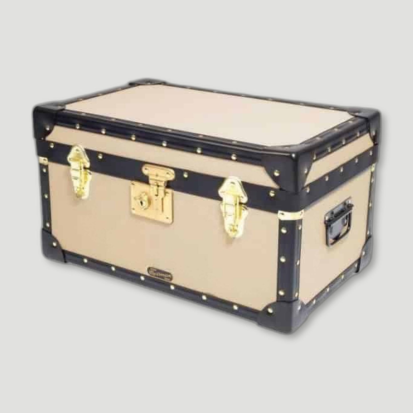 Cream Tuck Box from Mossman - British Made Trunks And Cases