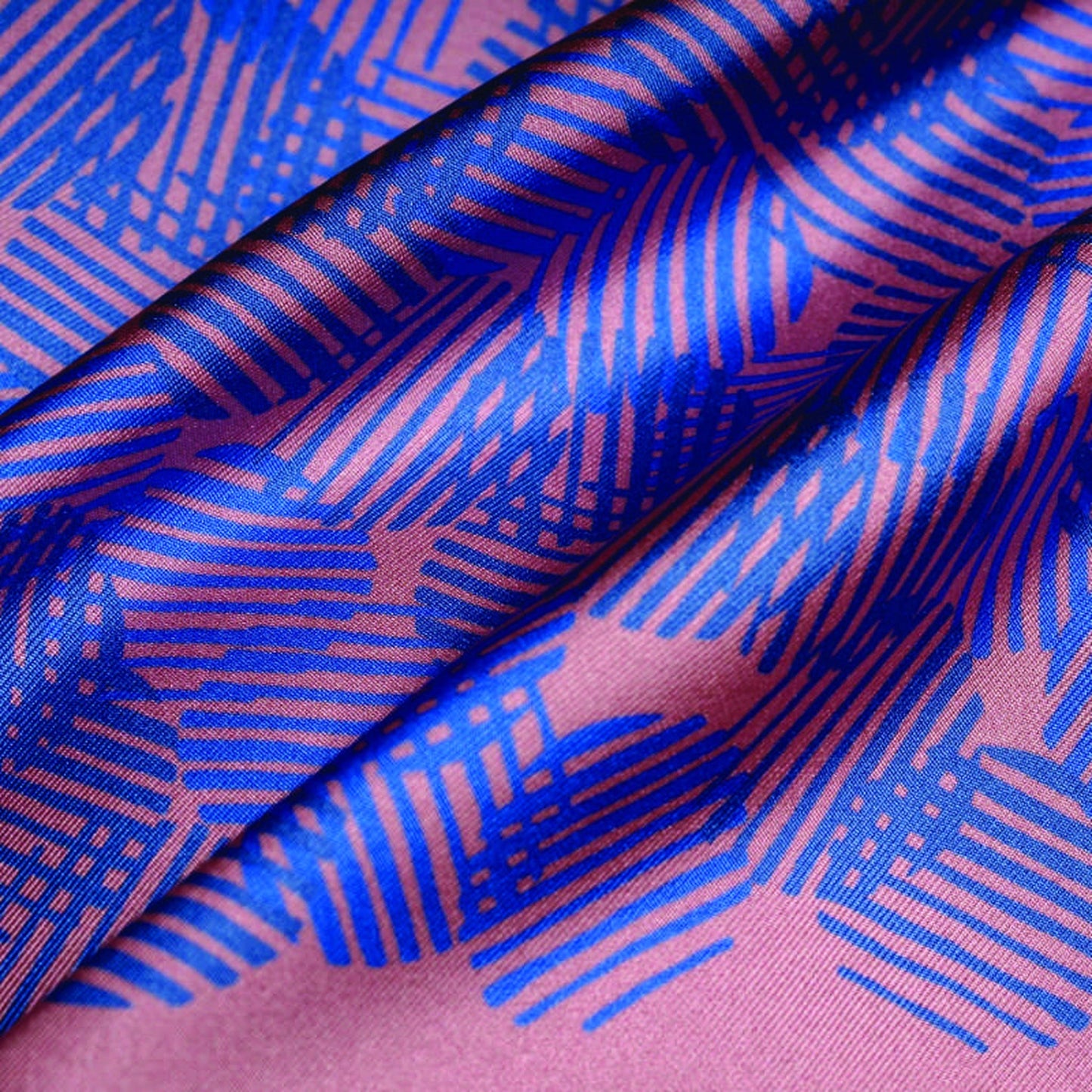 Dot Dash Silk Pocket Square - Pink