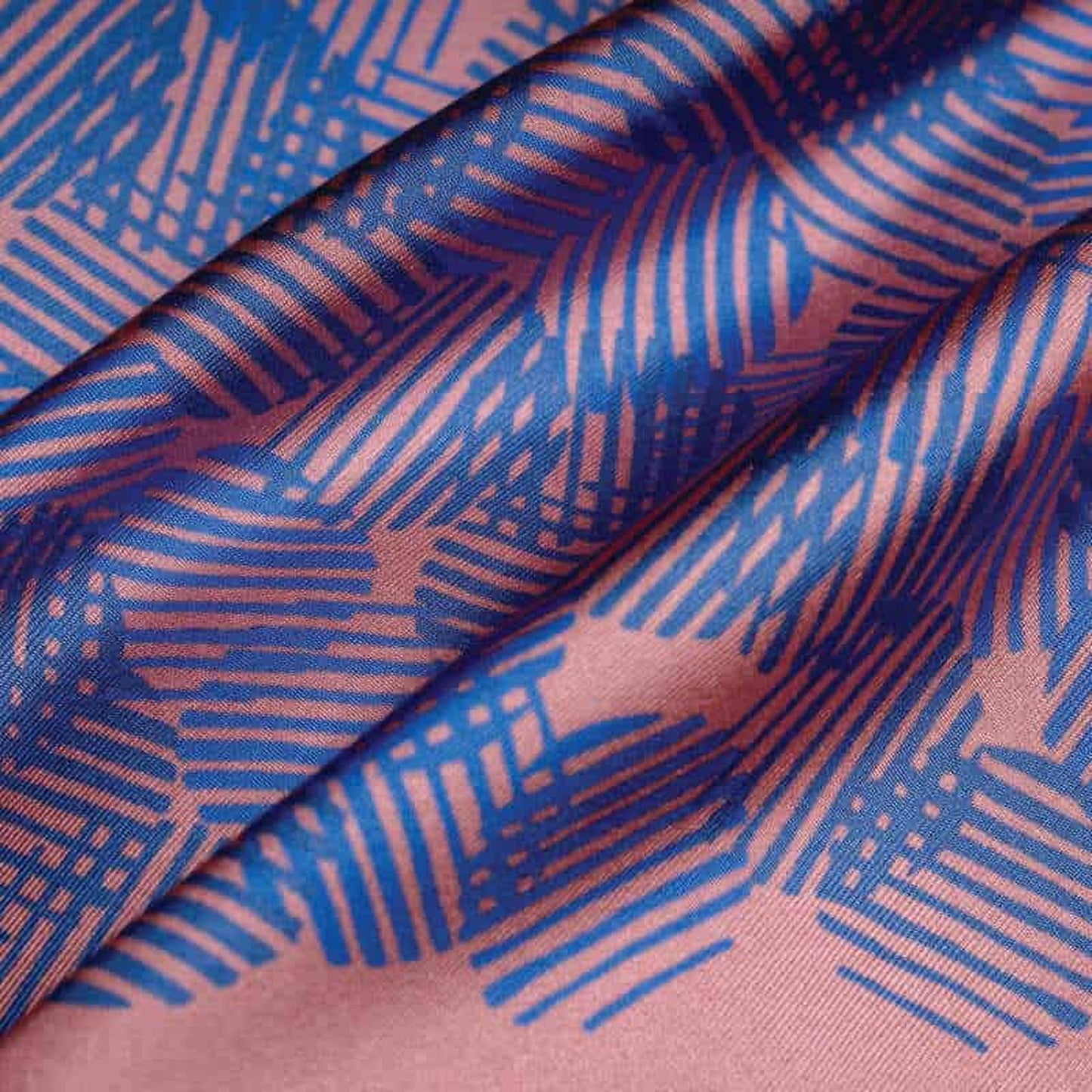 Dot Dash Silk Pocket Square - Pink