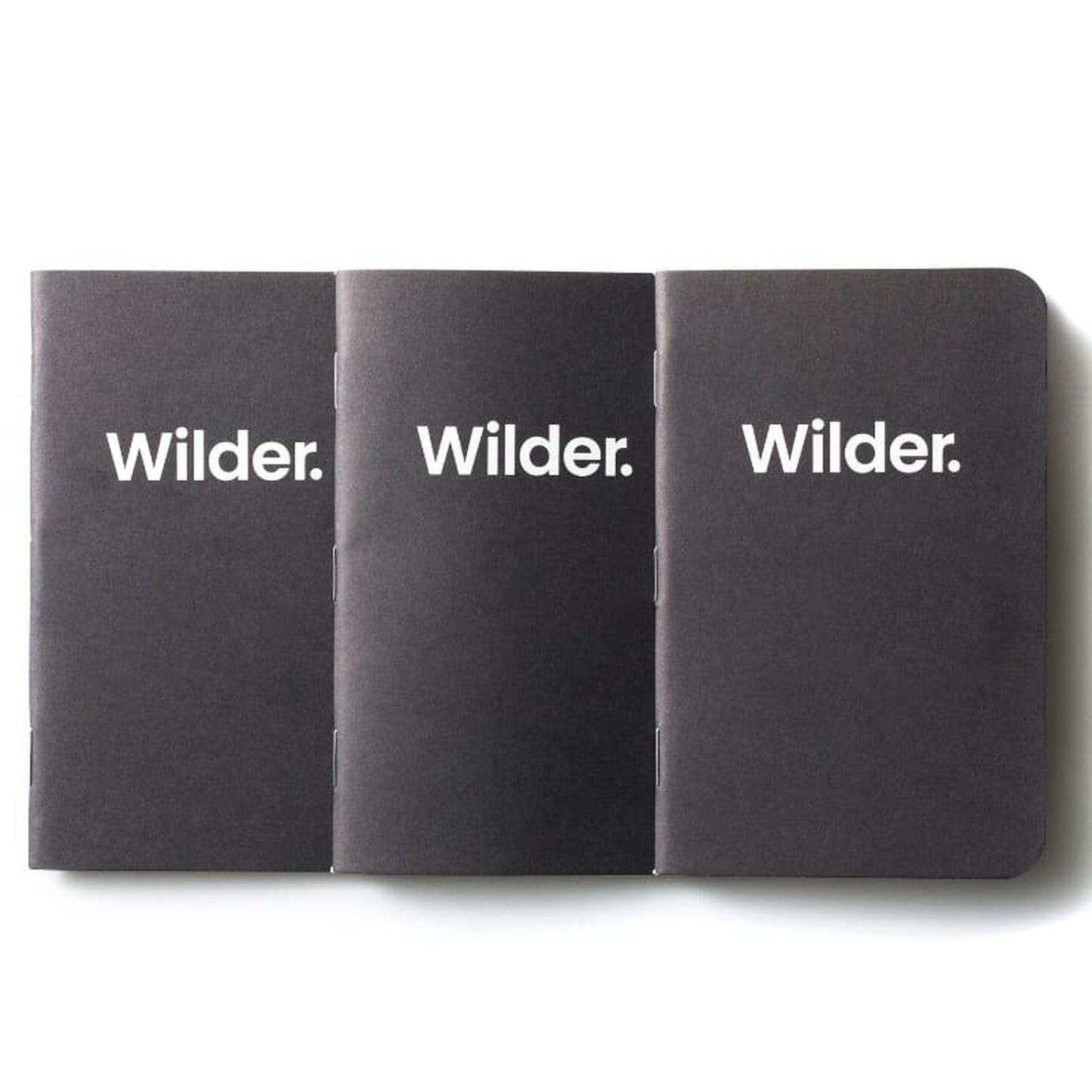 Dot-Grid Charcoal Notebooks 3-pack