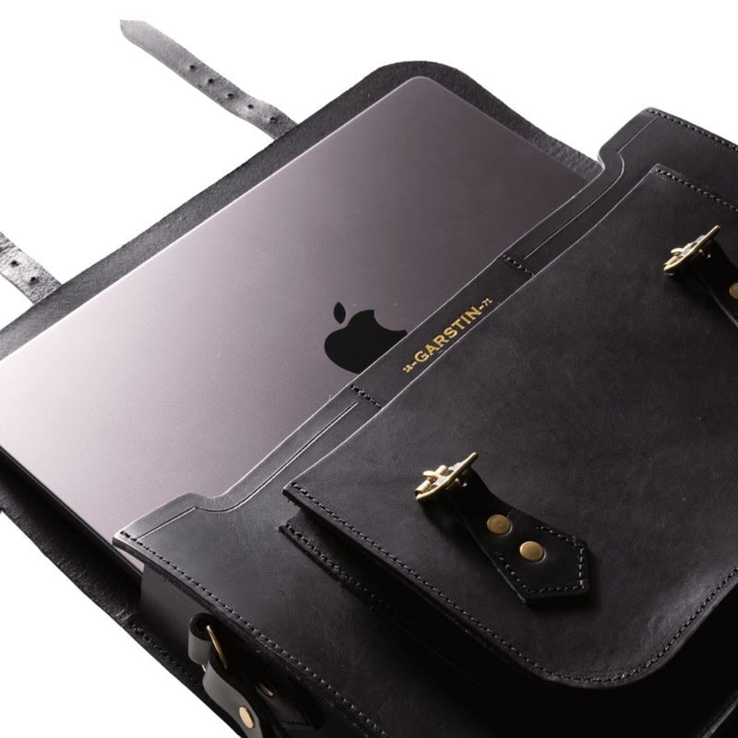 Leather Satchel - Ebony Black