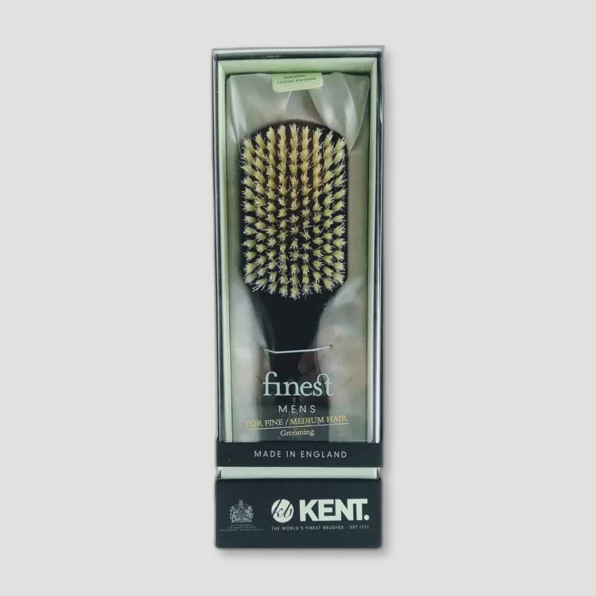 Ebony Club Hair Brush from Kent Brushes - British Made Hair Brushes