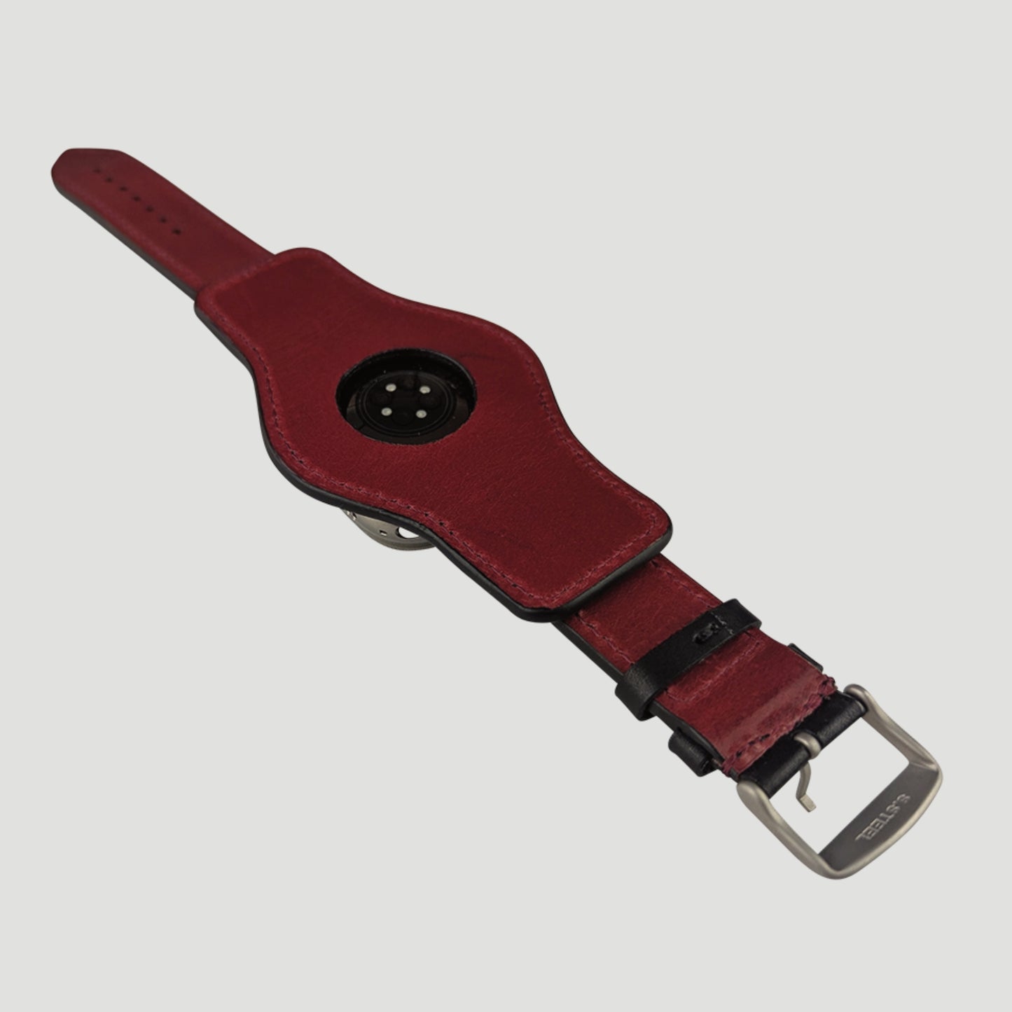 Apple Watch Ultra 2 Leather Strap - Ebony Black