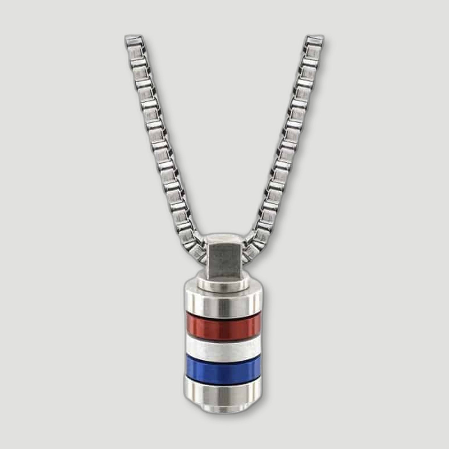 GB Mini Mixer Stainless Steel Necklace from Bailey of Sheffield - British Made Men'S Jewellery