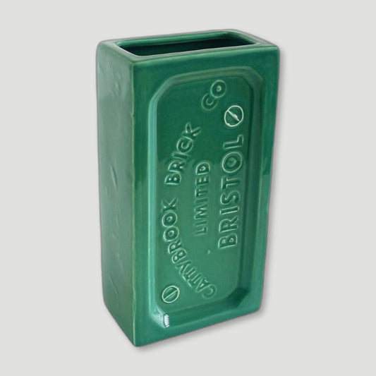 Green Bristol Brick Vase