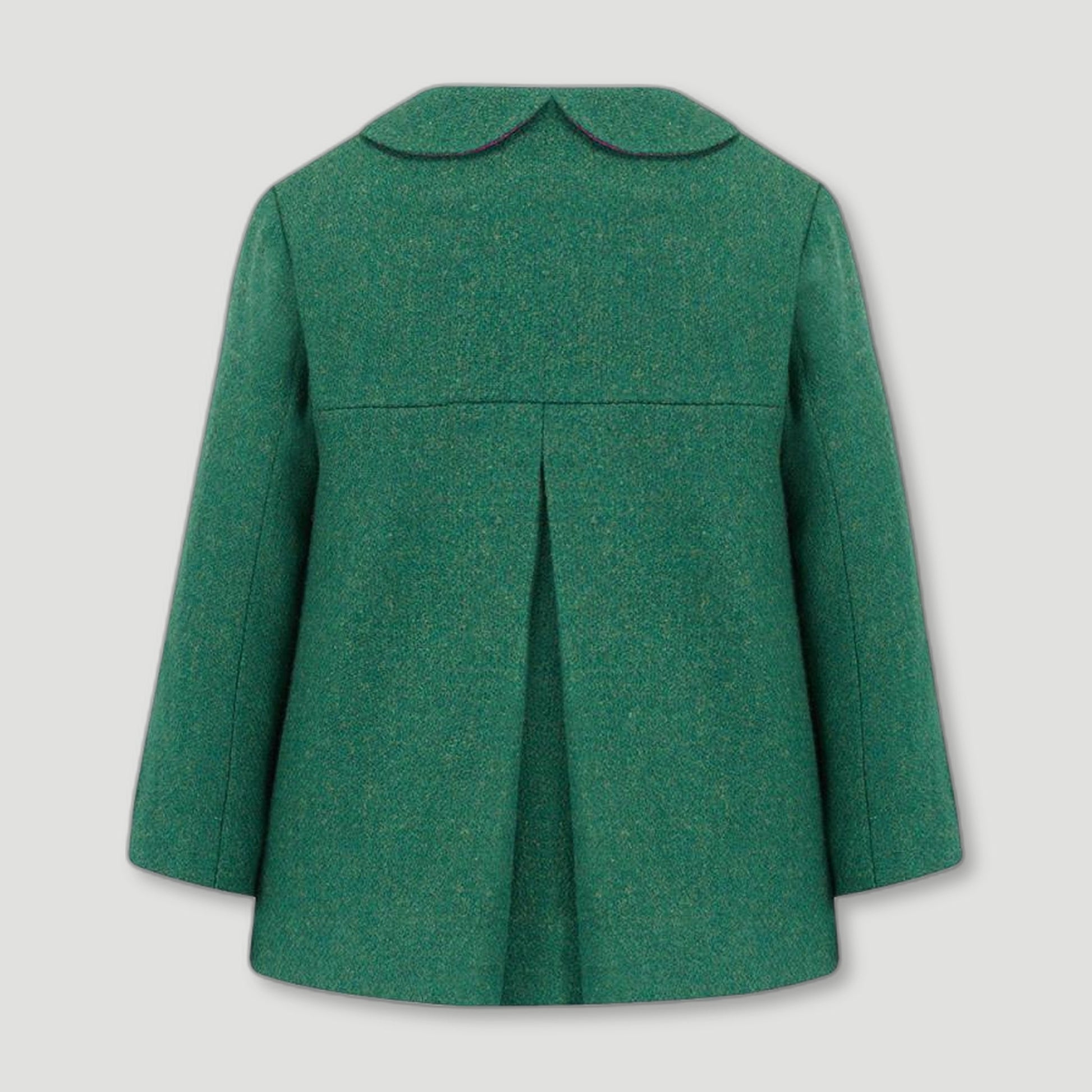 Green Fitzrovia Girls Pea Coat from Brittanical London - British Made Children's Coats