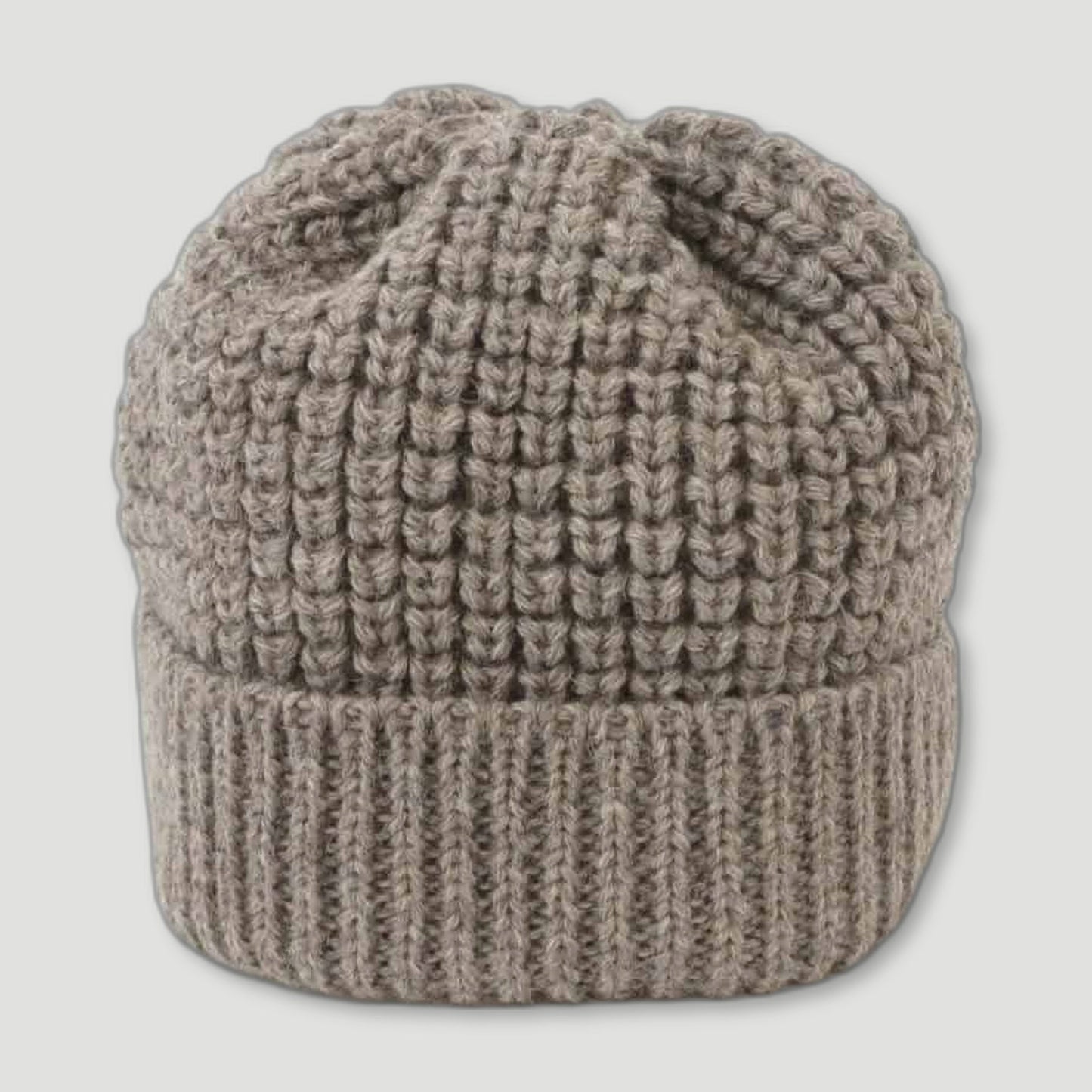 Grey Beanie from Izzy Lane - British Made Wool Clothing