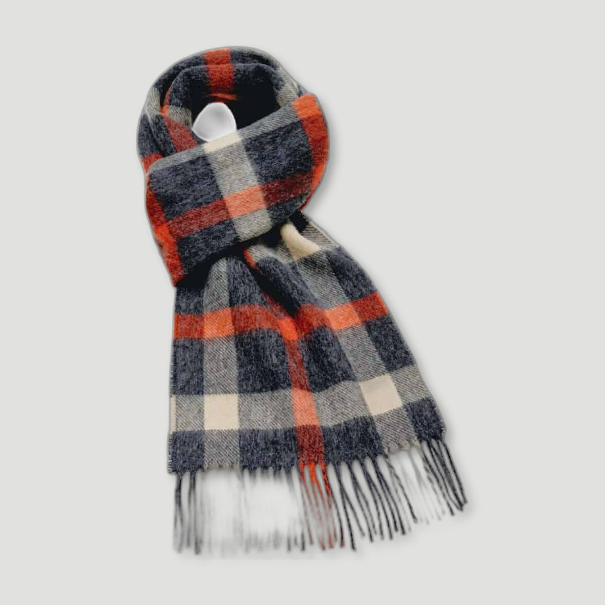 Grey Blyth Scarf from Bronte by Moon - British Made Wool Throws