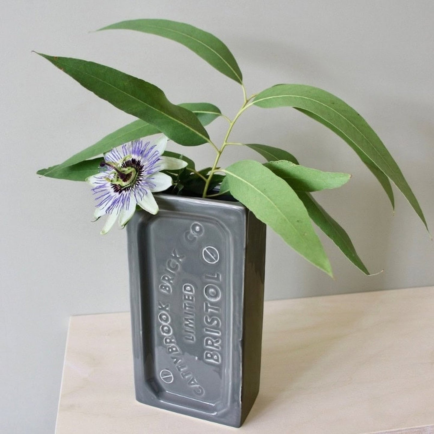 Grey Bristol Brick Vase