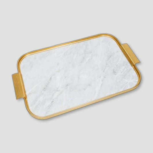 Grey Marble S18 Tray from Kaymet - British Made Serving Trays