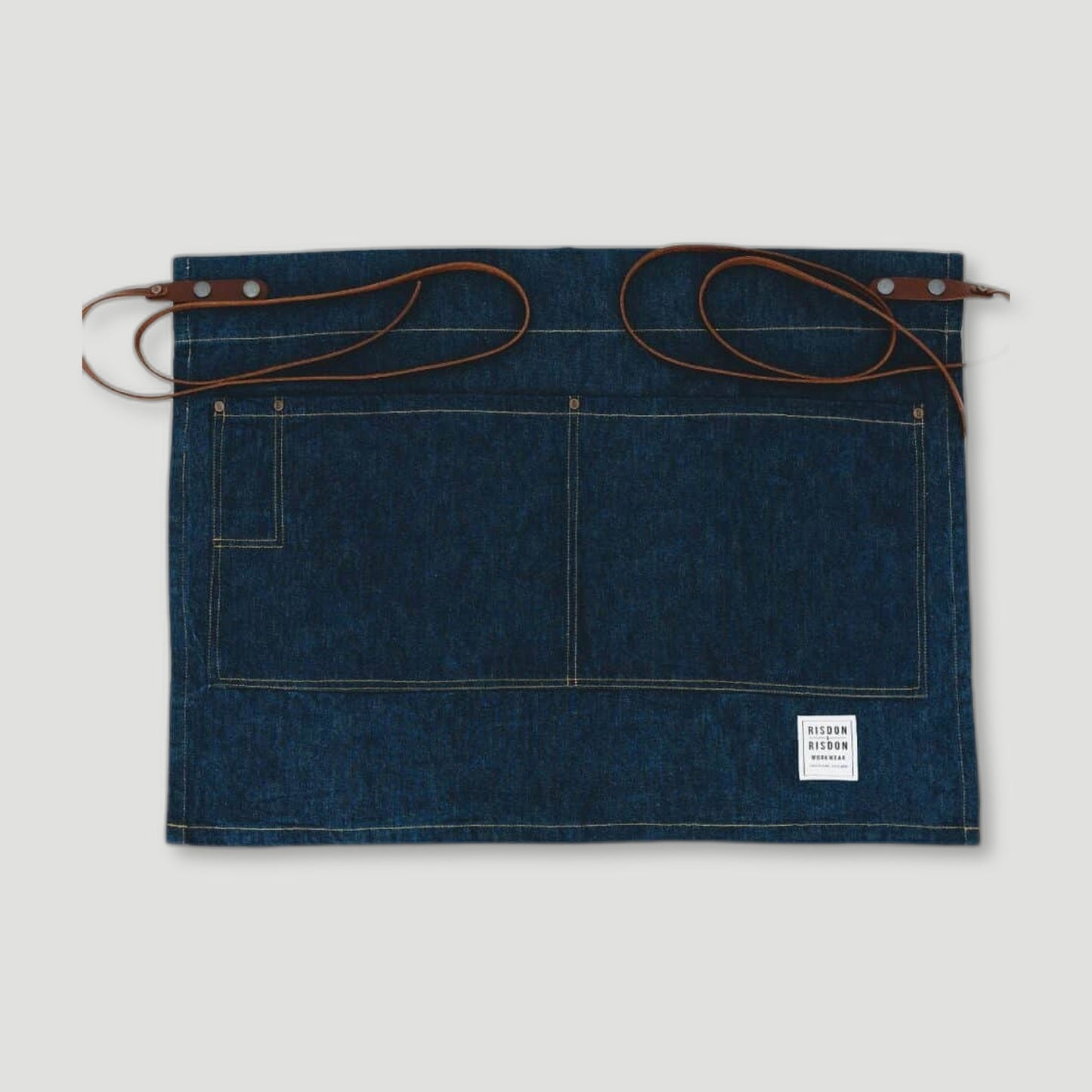 Half Length Barista Denim Apron from Risdon & Risdon - British Made Aprons
