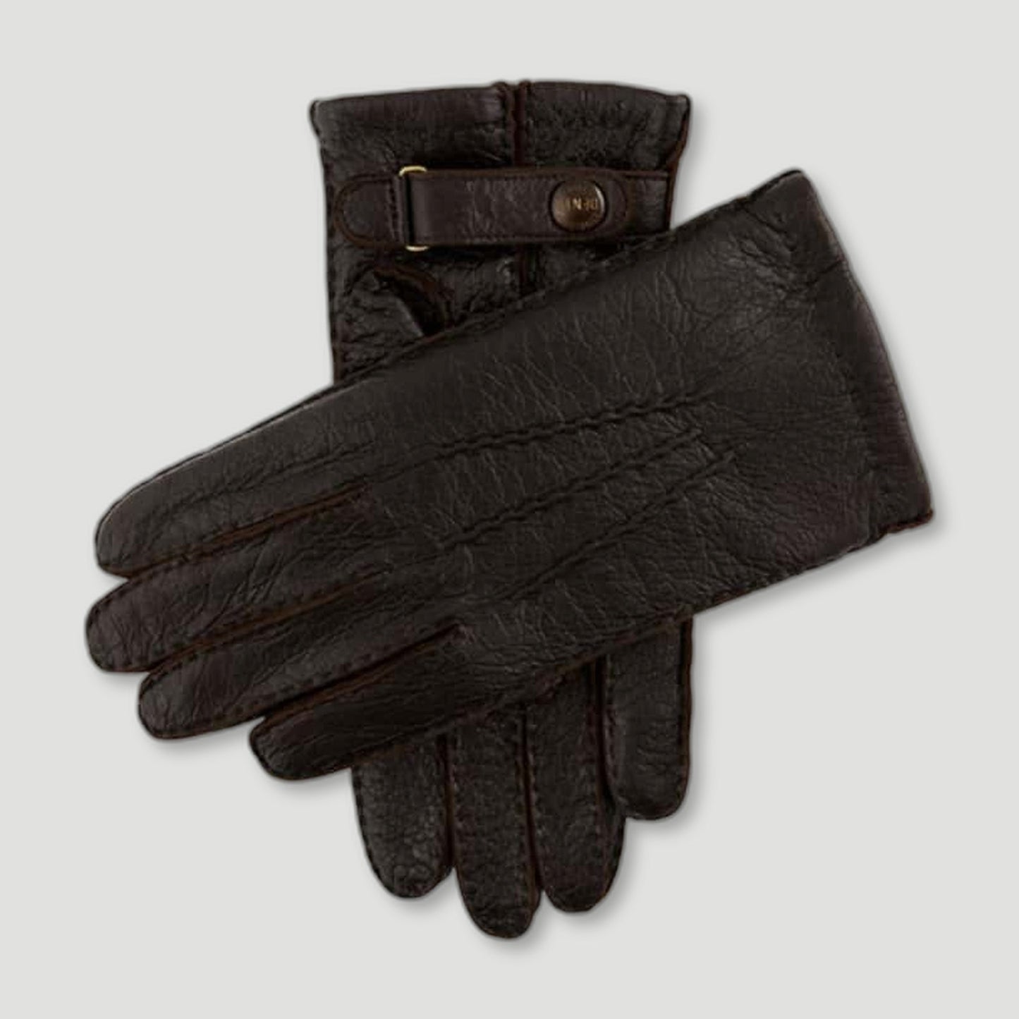Hampton Black Peccary Leather Gloves from Dents Gloves - British Made Leather Gloves