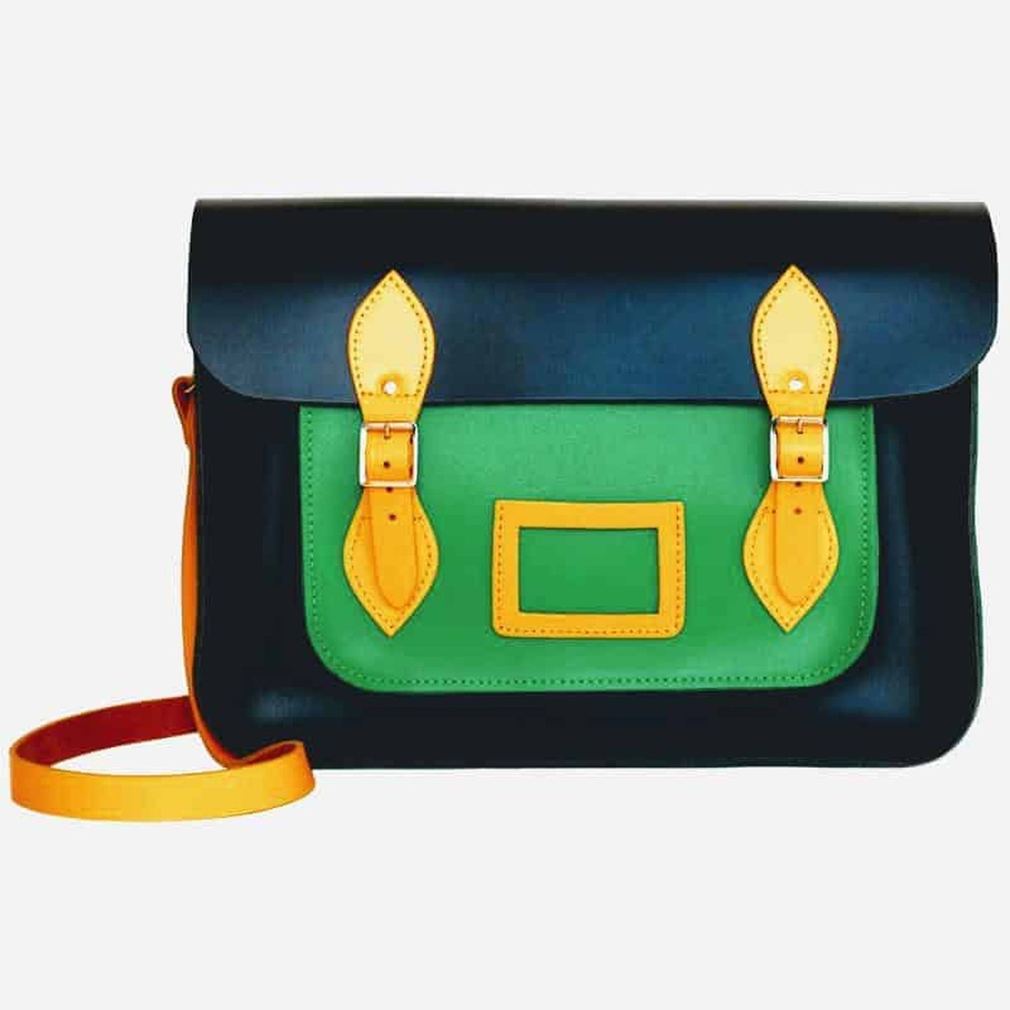 Harlequin Leather Satchel