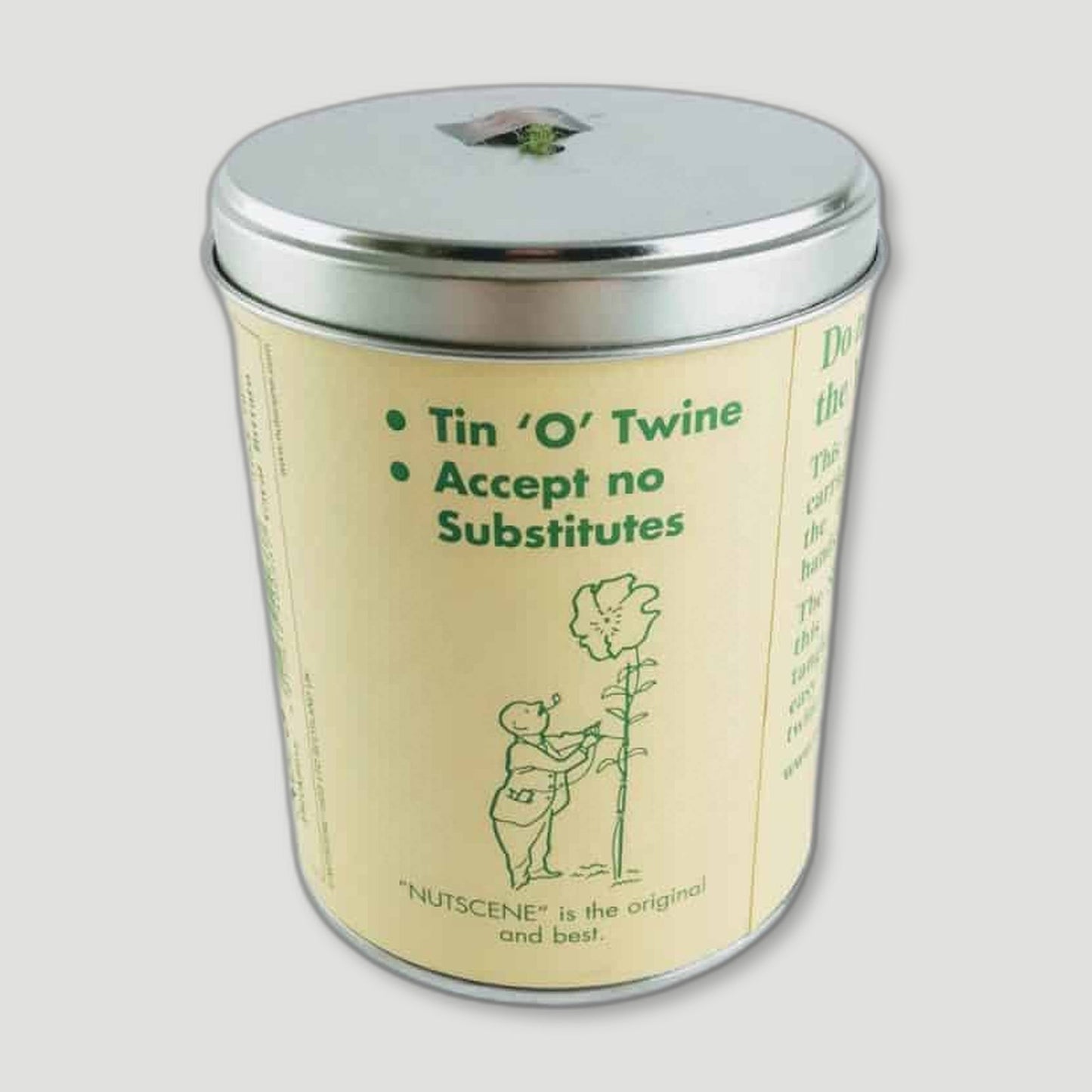 Iconic Tin of Green Twine from Nutscene - British Made Garden Twine