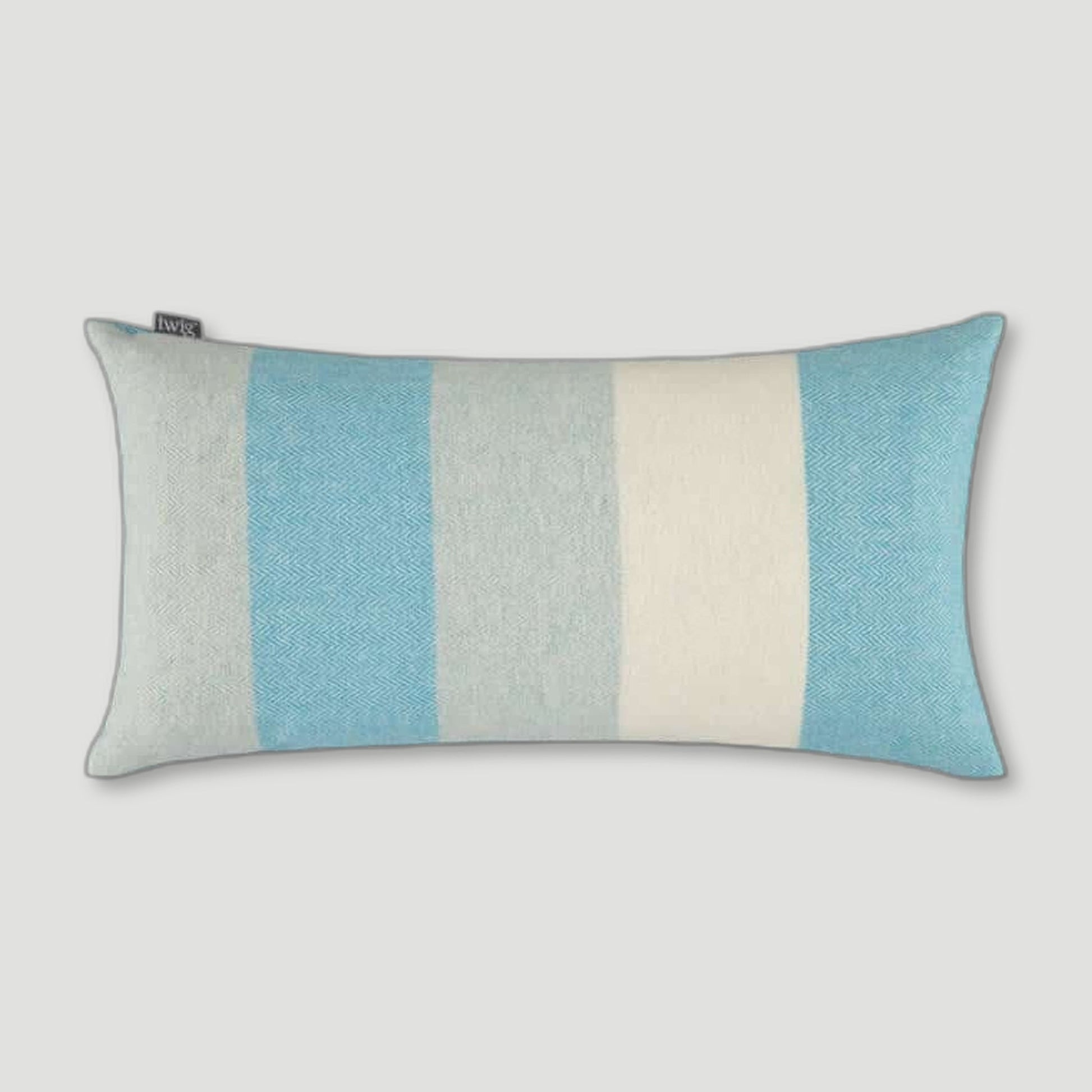 Back view of Ida Bolster Cushion from Twig - British Made Wool Throws