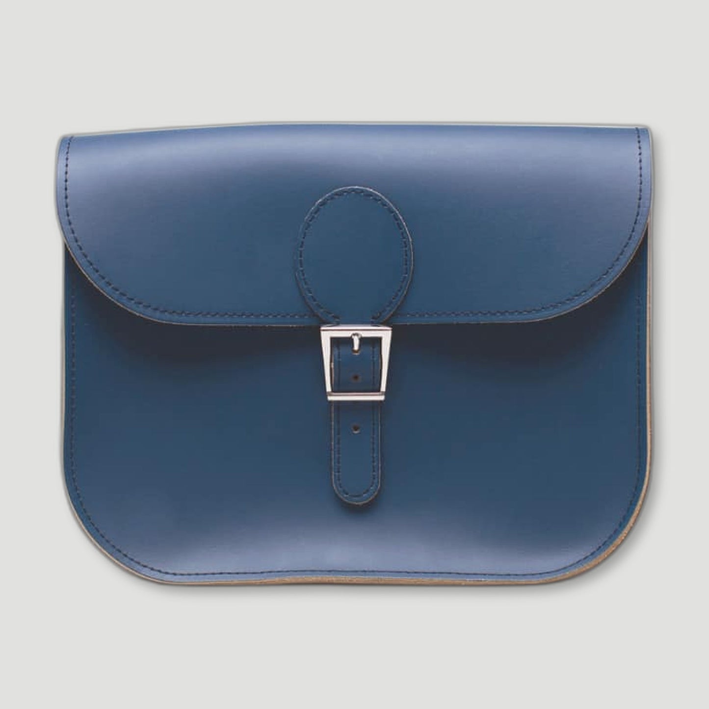 Insignia Blue Full Pint Satchel from Brit Stitch - British Made Leather Satchels