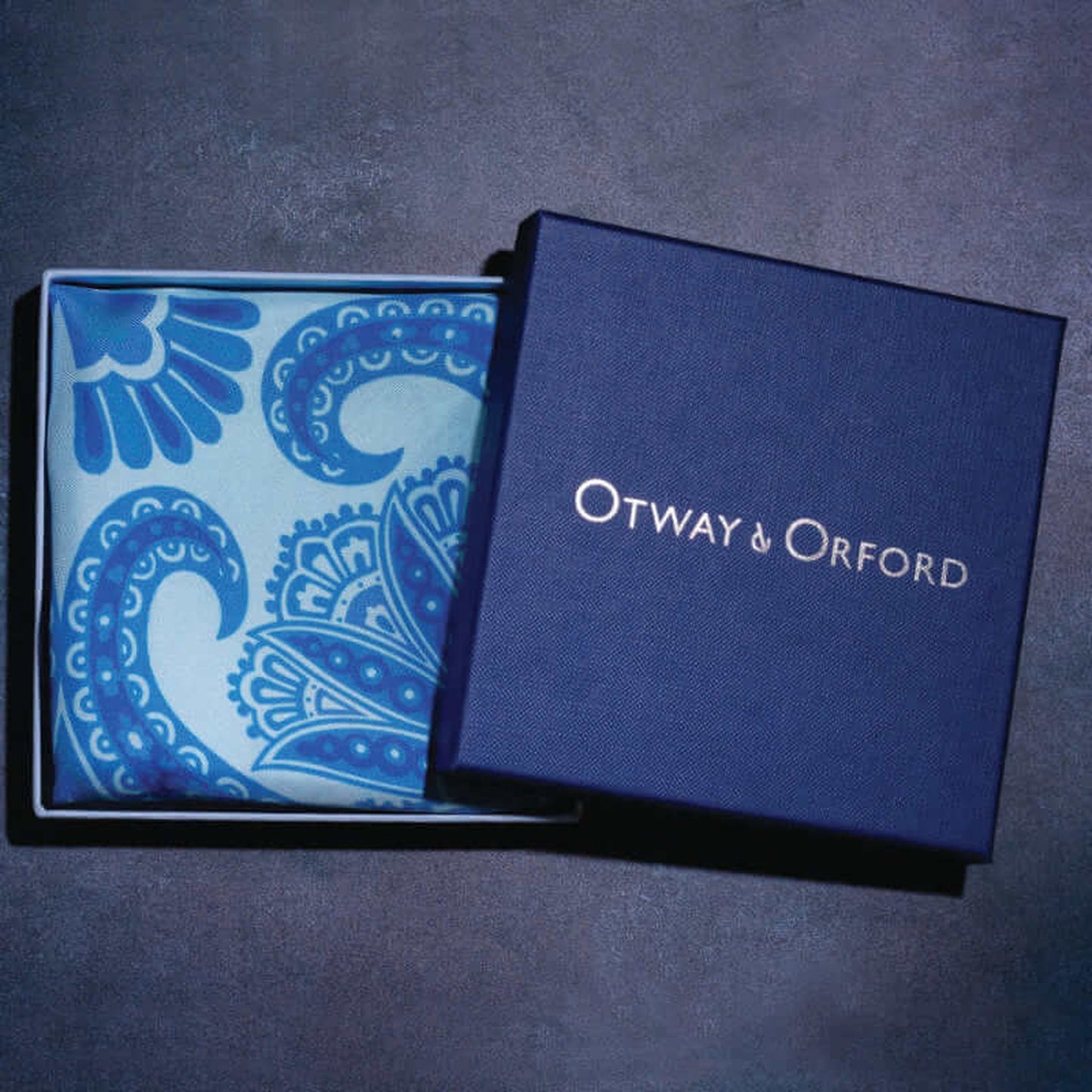 Kaleidoscope Silk Pocket Square - Turquoise