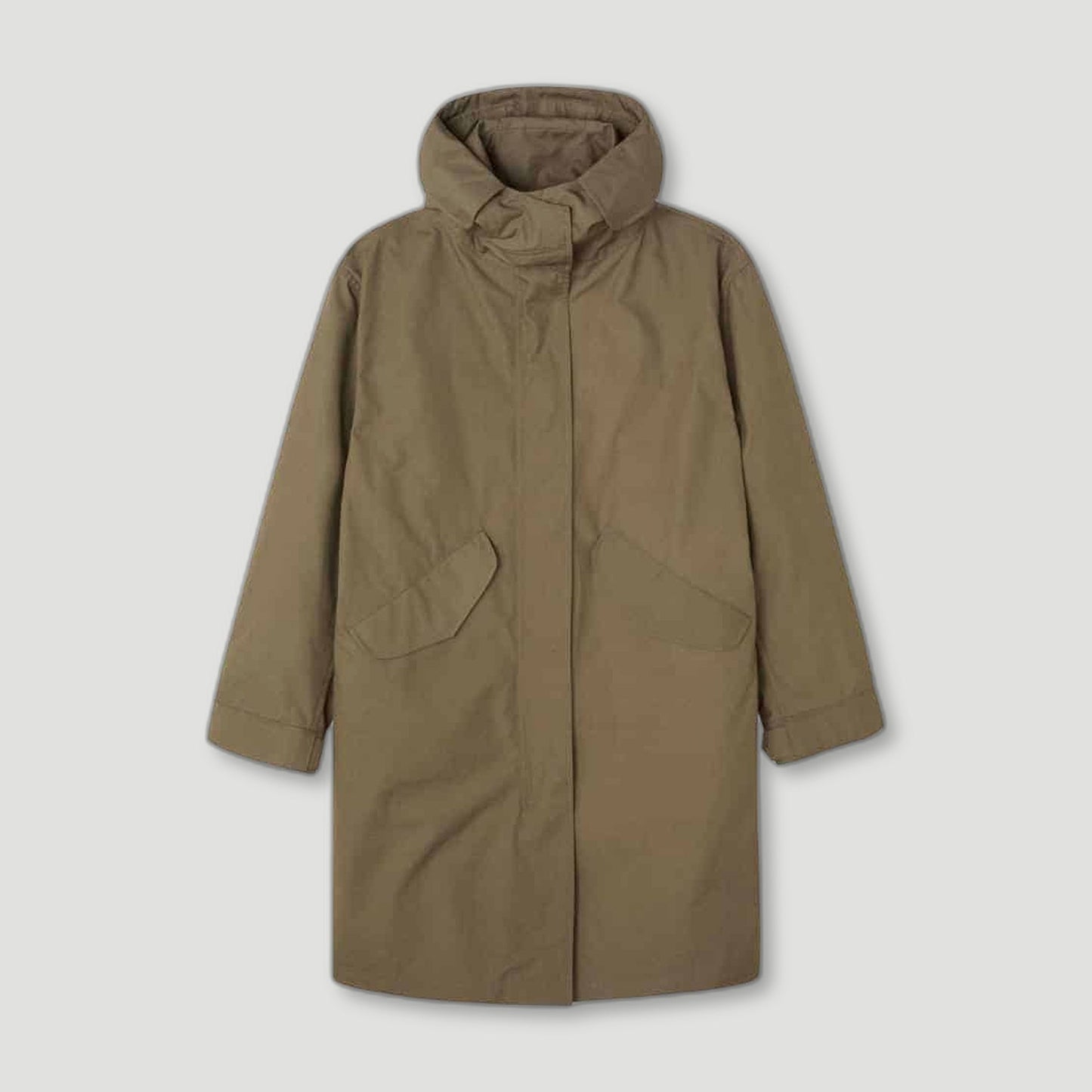 Ladies Oversized Khaki Parka from Peregrine Clothing - British Made Clothing