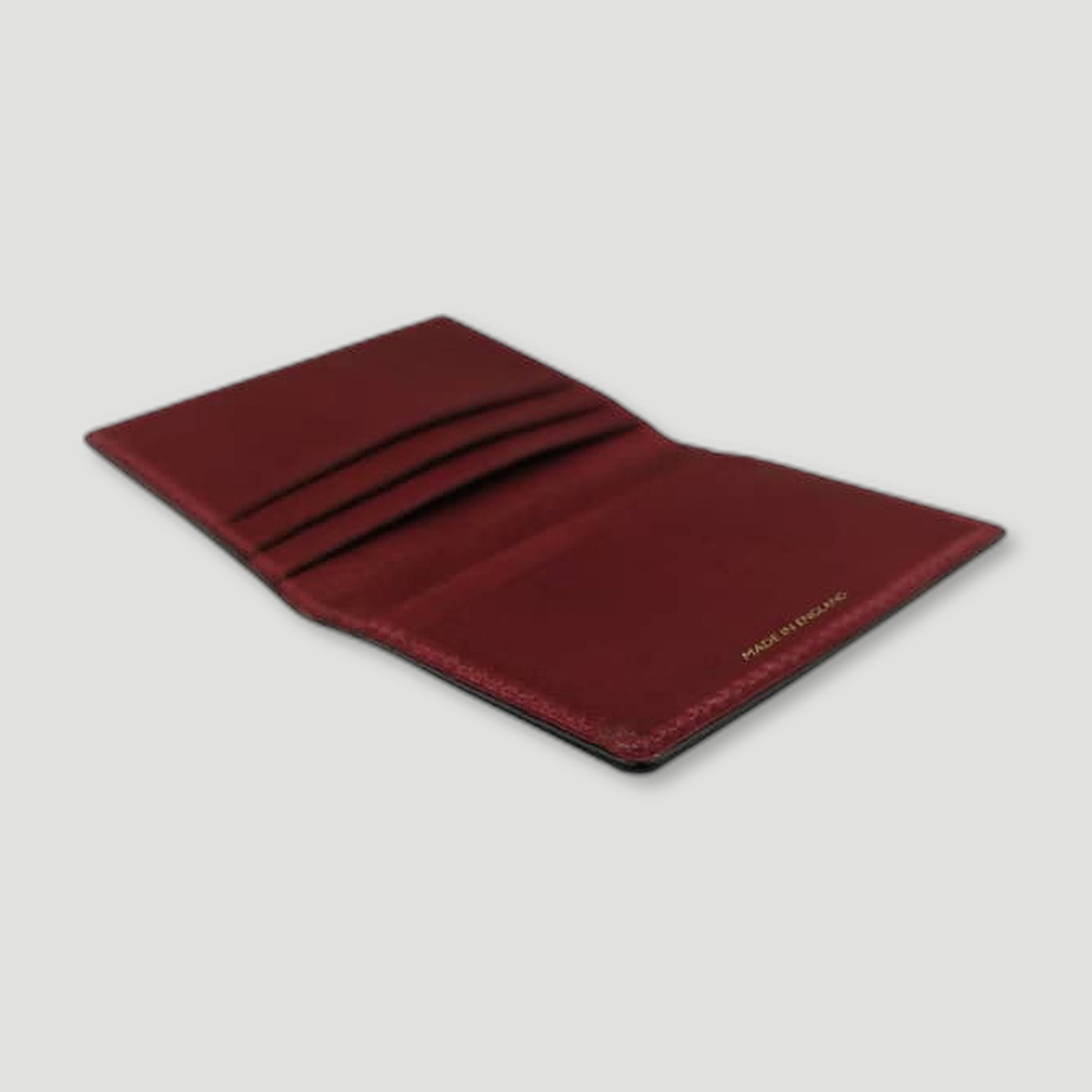 Leather AirTag Wallet - Ebony Black from Garstin 1871 - British Made Leather Accessories