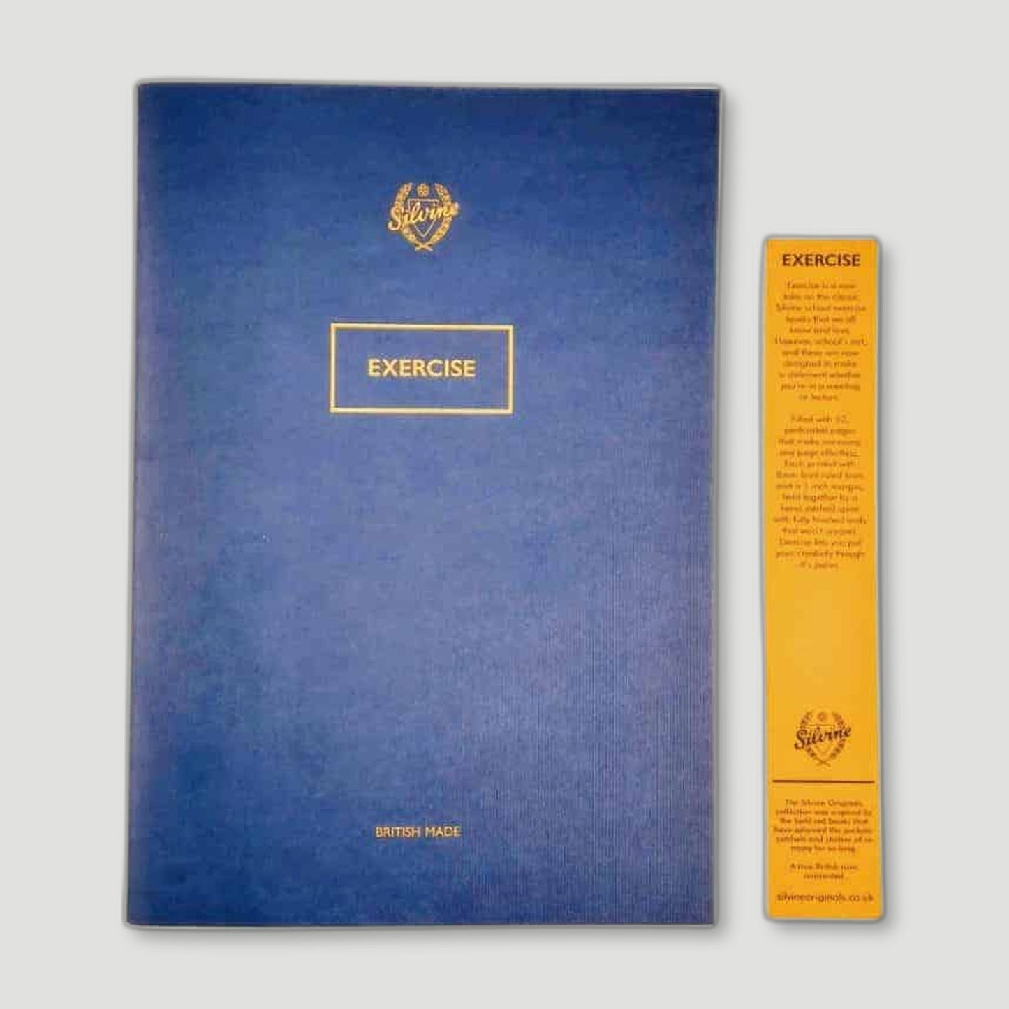Limited Edition Blot Blue Exercise Book from Silvine Originals - British Made Stationery