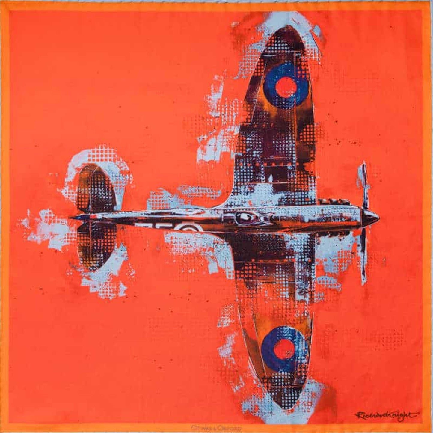 Lone Fighter Silk Pocket Square Medium