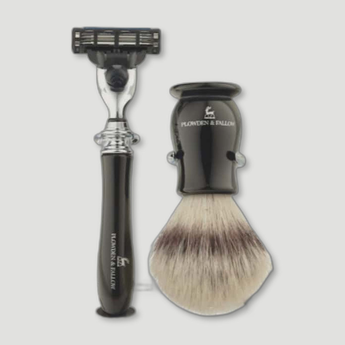 LUDLOW CARTRIDGE SHAVING SET EBONY from Plowden & Fallow - British Made Perfumes & Fragrances