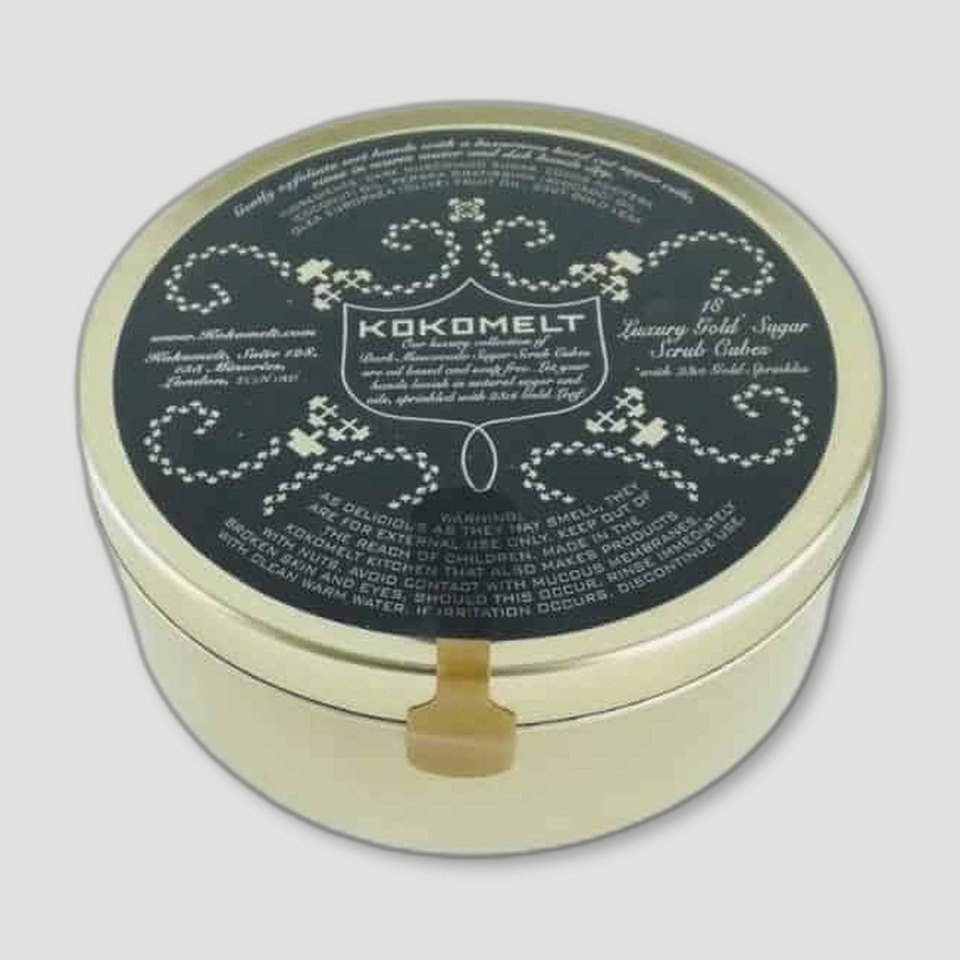 Luxury Gold Sugar Scrub Cubes from Kokomelt - British Made Post Gym Skincare