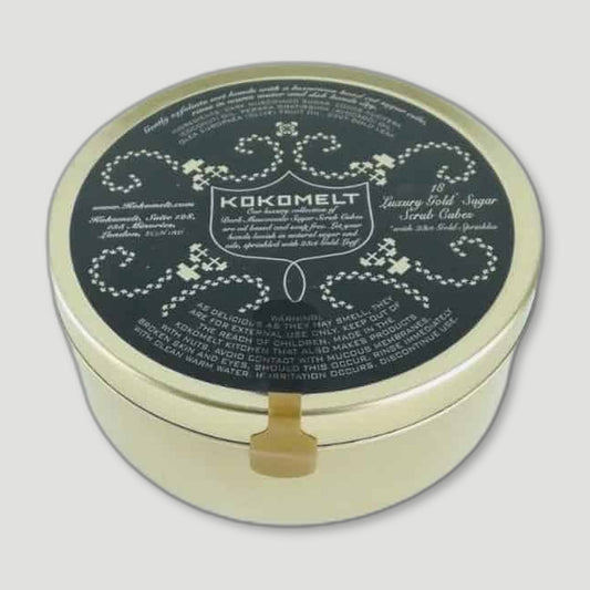 Luxury Gold Sugar Scrub Cubes from Kokomelt - British Made Post Gym Skincare